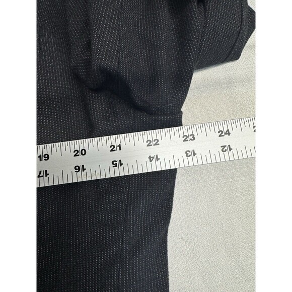 Banana Republic Blk Cotton Flannel Pinstripe Tailored Fit Blazer Sport Coat 44R - Picture 8 of 9
